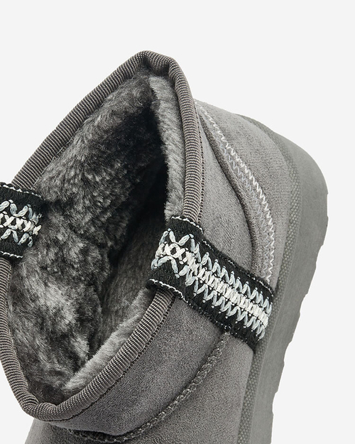 Royalfashion Жіночі короткі черевики а-ля снігоступи з орнаментом Erititta