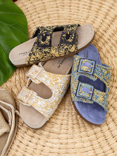 Royalfashion Жіночі капці з соломи Сандалі Aurelia