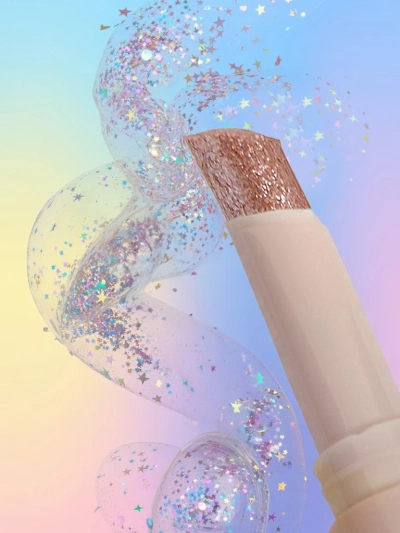Lippenstift mit Glitzer in der Nuance Starlit Silver