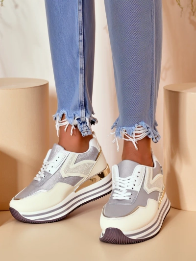 Royalfashion Damen Sneaker mit Glitzer Borovis