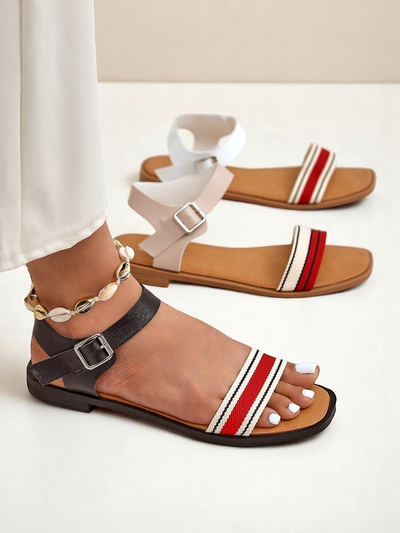 Royalfashion Damensandalen mit flacher Sohle Naya