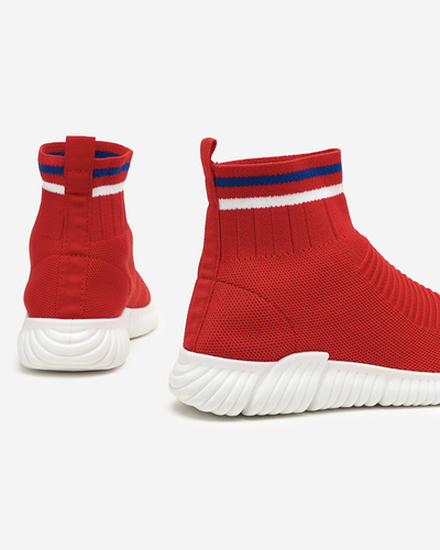 OUTLET Roter Damen-Sportschuh mit hohem Knöchel von Deloni - Schuhe