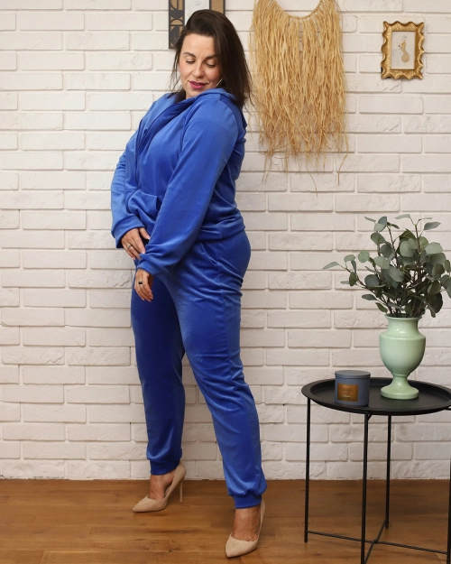 Жіночий спортивний комплект Royalfashion Blue PLUS SIZE