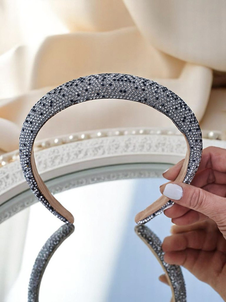 Royalfashion Haarreif mit Strasssteinen und Perlen Bianka