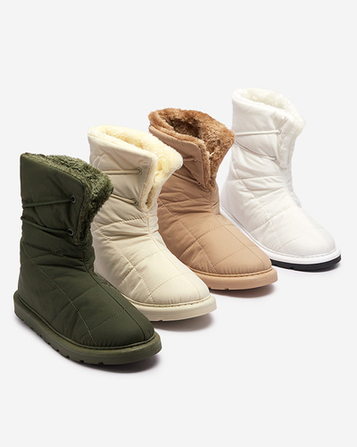 Beige Damenschuhe a'la Schneestiefel Amirfu- Footwear