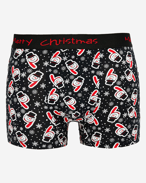 Royalfashion Christmas schwarze Herren-Boxershorts