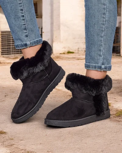 Royalfashion Kurze Damen-Schneestiefel im Boot-Stil Giesi