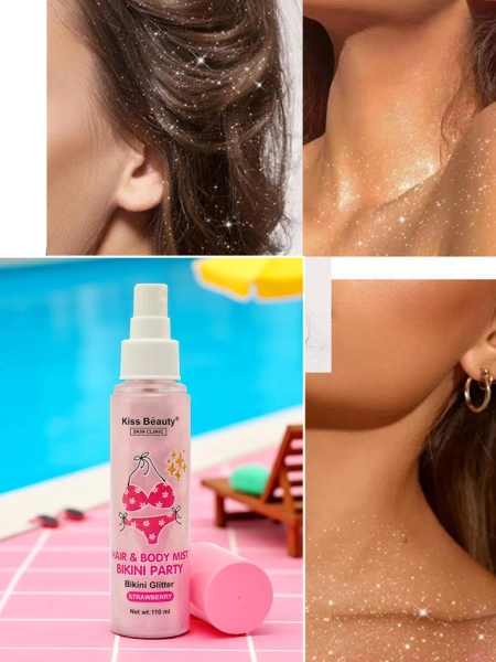 Summer Spray – Flüssiger Highlighter für Haare und Körper Erdbeere