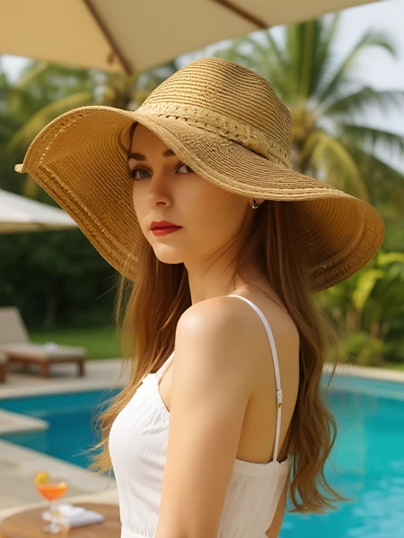 Royalfashion Damen Strohhut Falina