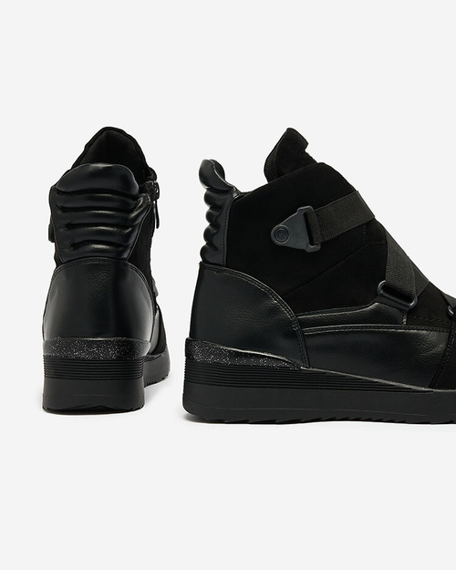 Royalfashion Чорні жіночі спортивні черевики Sattari