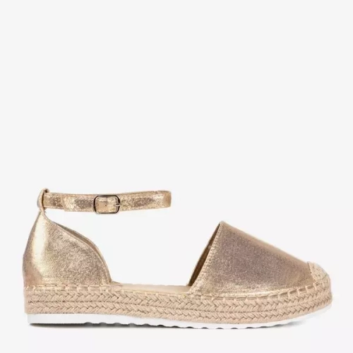 Золоті жіночі еспадрили на платформі Citiva - Взуття 1