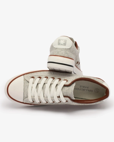 Royalfashion Hellgraue Damen Gumpy Sneakers