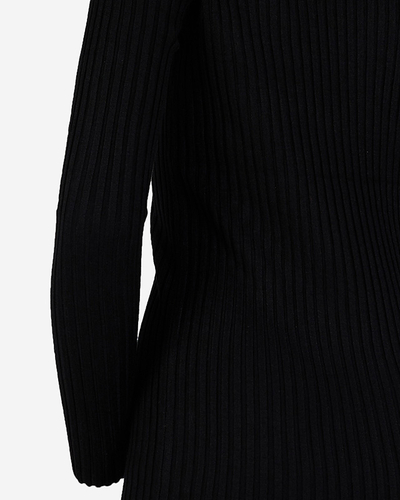 Чорна жіноча сукня-светр