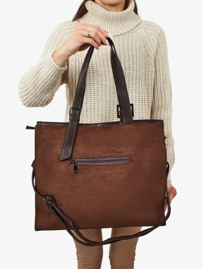 Damen Shopper Handtasche Daverna aus Öko-Wildleder