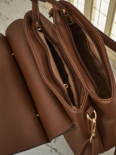 Kleine Damenhandtasche aus Öko-Leder Vinem