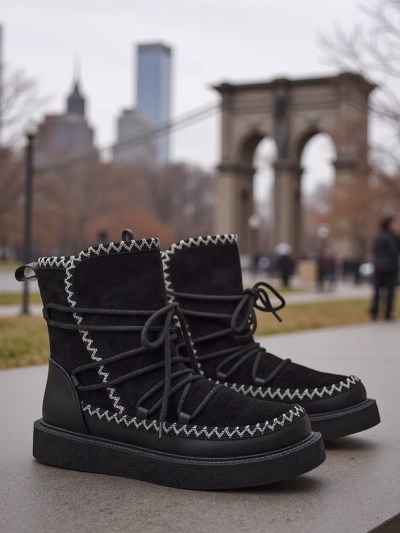 Royalfashion Damen Schnürstiefel Siozi