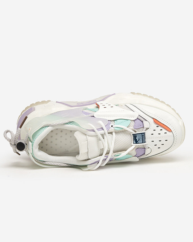 OUTLET Damen Sportschuhe, Turnschuhe in Weiß und Lila Xillop - Schuhe