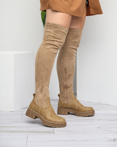 Damenstiefel in khaki Farbe Liki - Footwear
