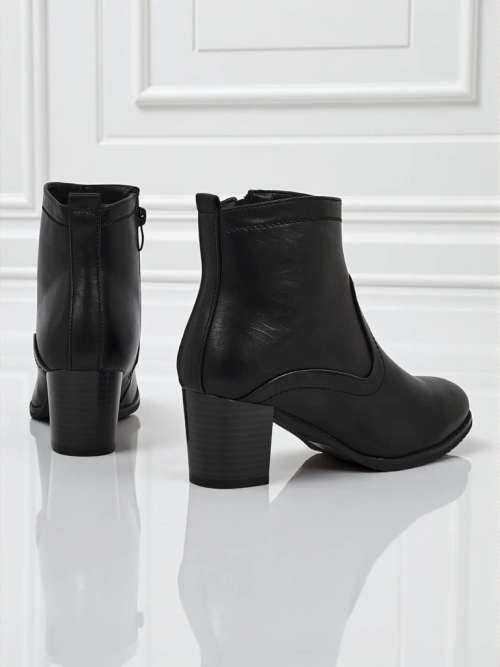 Жіночі ботильйони з еко шкіри на підборах Lunar Crest