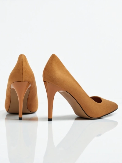 Damen Stiletto Pumps Öko-Wildleder Jasvoria