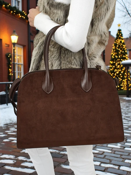 Damen Shopper Handtasche Öko-Wildleder Dorelle