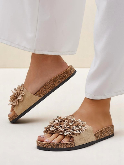 Royalfashion Damensandalen mit Blumen Occes