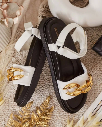 Royalfashion Damen Orette Ketten-Sandalen