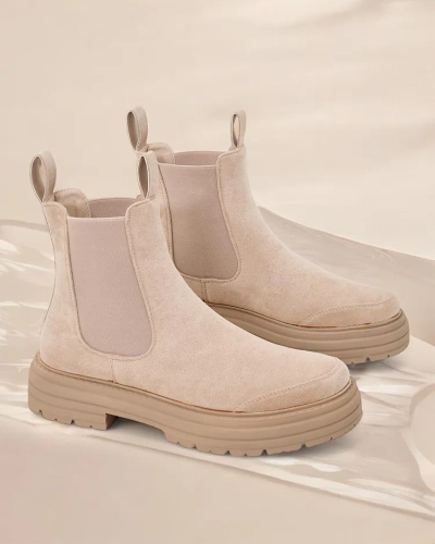 Royalfashion Damen-Stiefeletten mit dekorativem Riemen Ozzoas