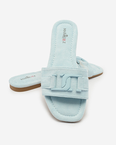 Royalfashion Blaue Damen Flip-Flops mit Schnalle Rydr