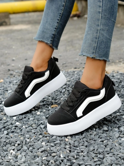 Royalfashion Damen Plattform Sport Sneakers Ensis