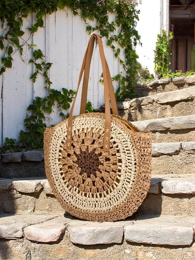 Royalfashion Strohtasche für Damen Flora Grande