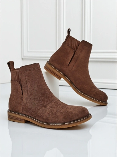 Damen Stiefeletten im Chelsea-Stil aus Öko-Wildleder Veysi