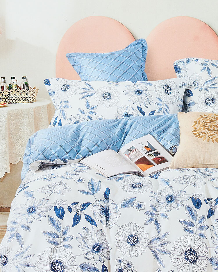 Royalfashion Blumenbettwäsche 160x200 3er Set