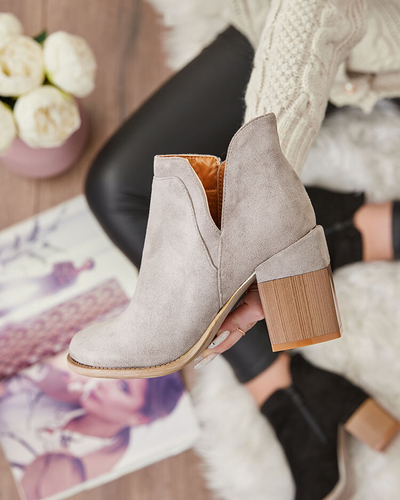 Жіночі черевики на шпильці Royalfashion Grey