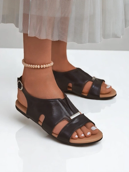 Royalfashion Damen Sandalen mit flacher Sohle Solea Comfort