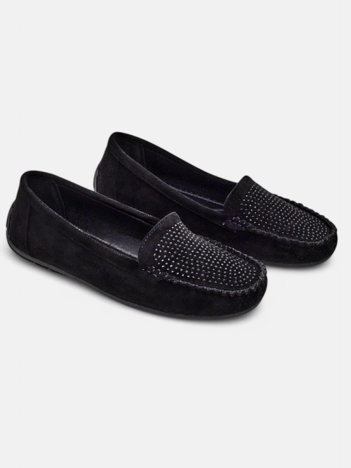 Royalfashion Жіночі мокасини з стразами Ezuess