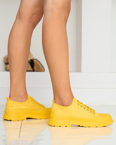 Gelbfarbene Damen-Sportsneaker Ctogi- Footwear