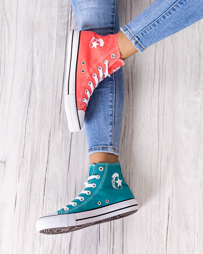 High-Top-Sneaker Garet für Damen in Koralle - Schuhe