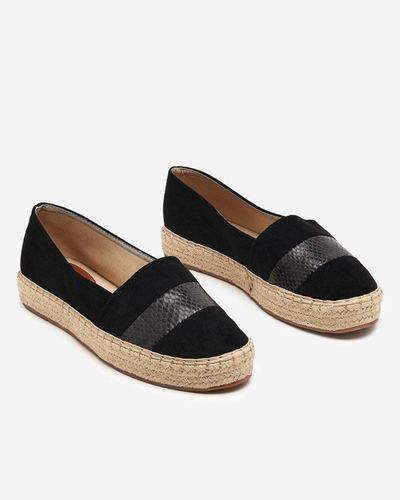 OUTLET Schwarze Damen-Espadrilles Sverope - Schuhe