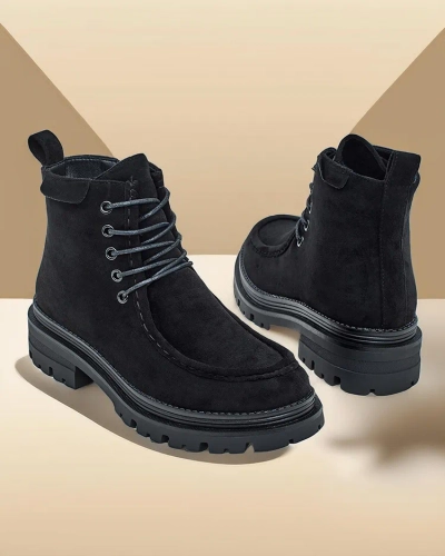 Royalfashion Damen Schnürstiefeletten Rullose