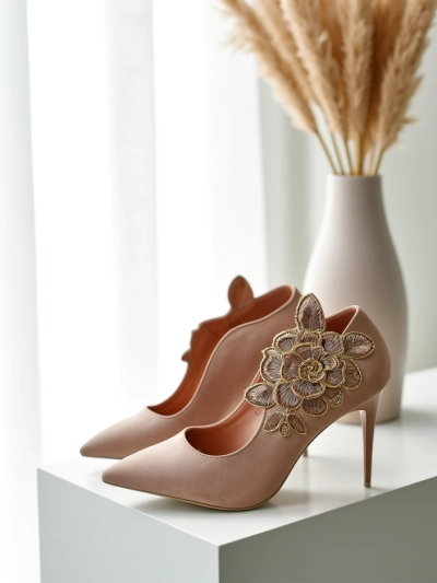 Royalfashion Damen-Stiletto-Absätze mit Blumen Sollabe