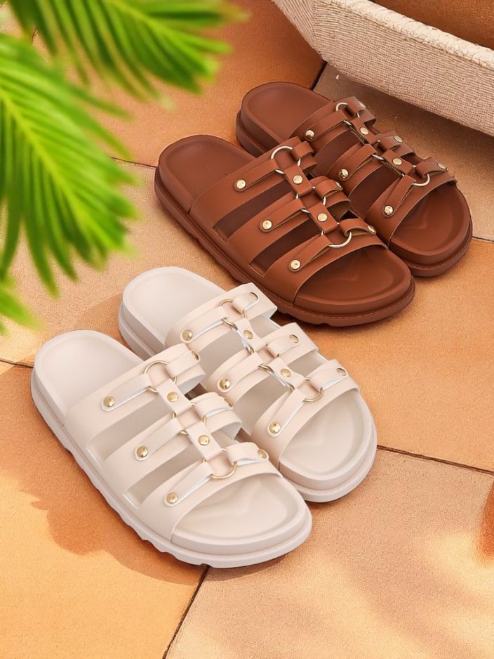 Royalfashion Damen Pantoletten Aurelia Roma