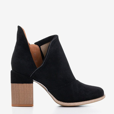 Schwarze Damenstiefel mit Ausschnitten Cintura - Schuhe