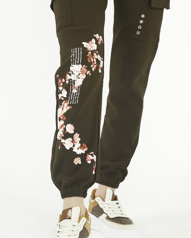 Damen-Cargohose, grün - Bekleidung