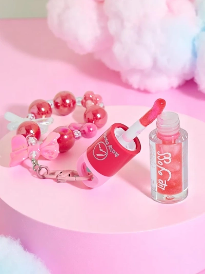 Lipgloss für Kinder mit Armband Erdbeere
