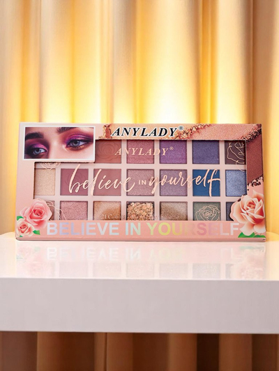 ANYLADY Palette mit 21 Lidschatten mit Glitzer- und Matt-Effekt Glamour Color&Nude