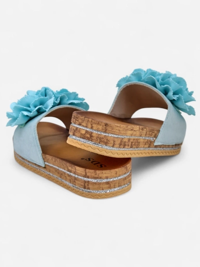 Royalfashion Damen Flip-Flops mit Blumen Focce