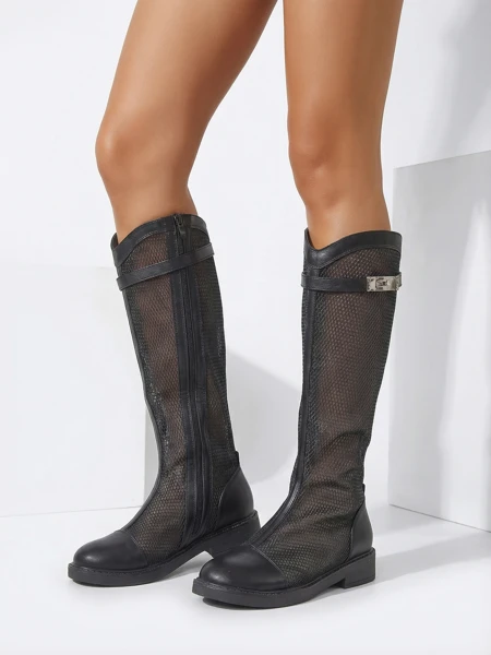 Royalfashion Hoch perforierte Damen-Stiefeletten Ovittole