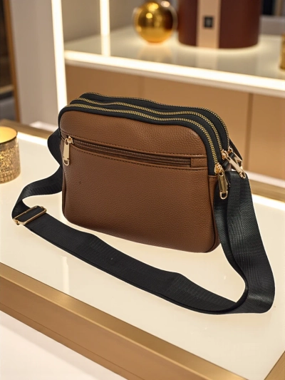 Kleine Damenhandtasche aus Öko-Leder Ebony Glow