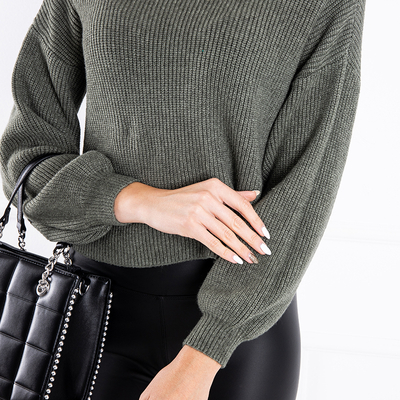 Grüner Rollkragenpullover - Kleidung